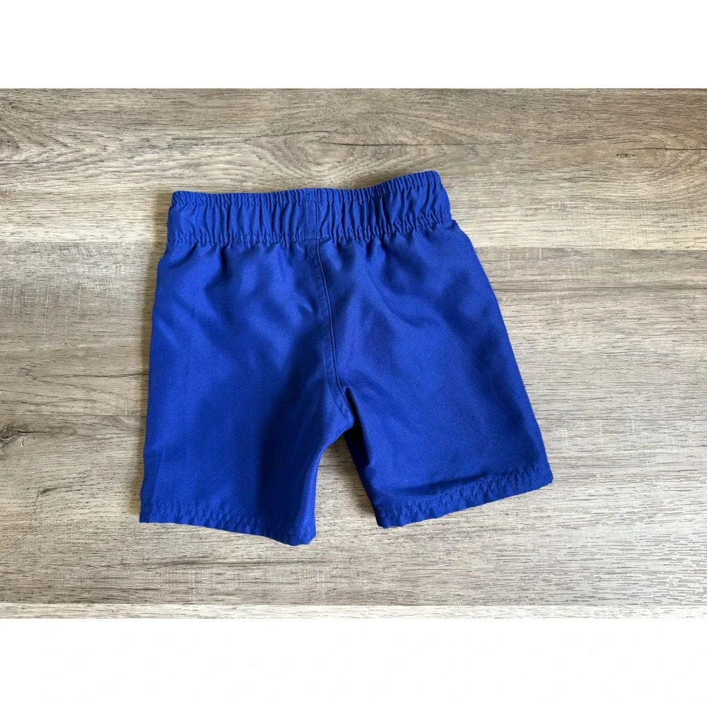 Hurley Boys Blue Swim Trunks Board Shorts Size 3T‎ Gradient Logo Beach Swimwear